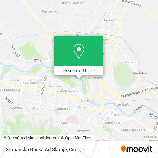 Stopanska Banka Ad Skopje map