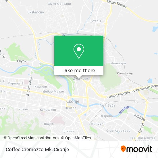 Coffee Cremozzo Mk mapa
