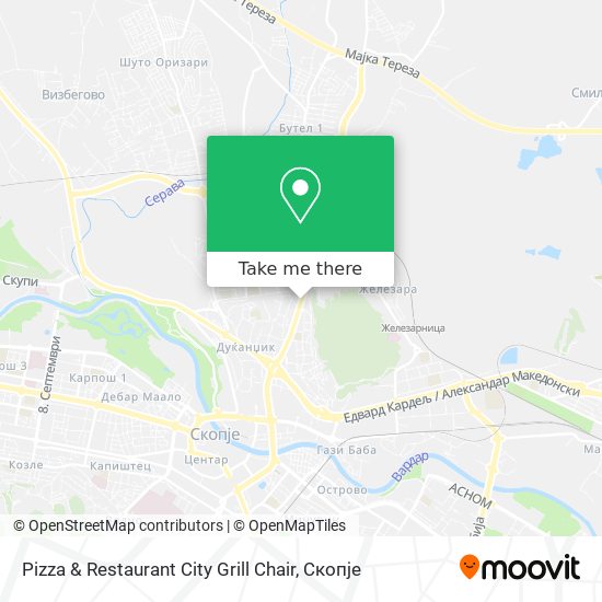 Pizza & Restaurant City Grill Chair map