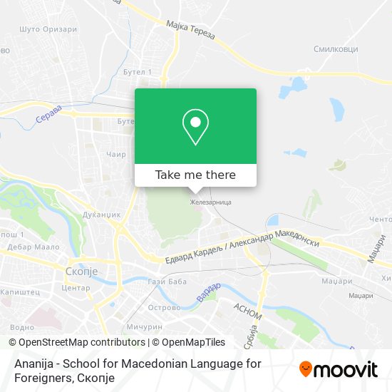 Ananija - School for Macedonian Language for Foreigners map