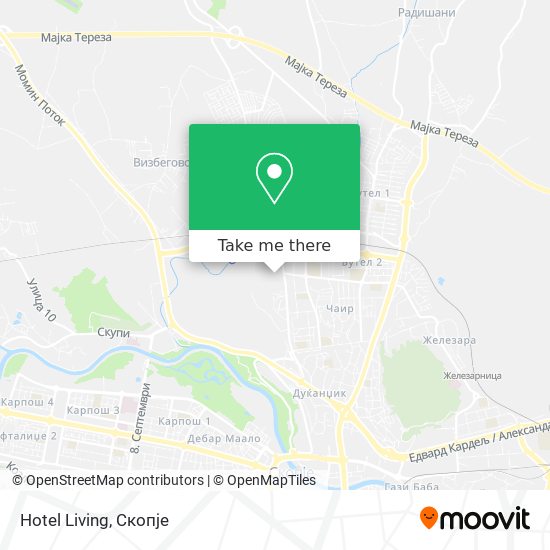 Hotel Living map