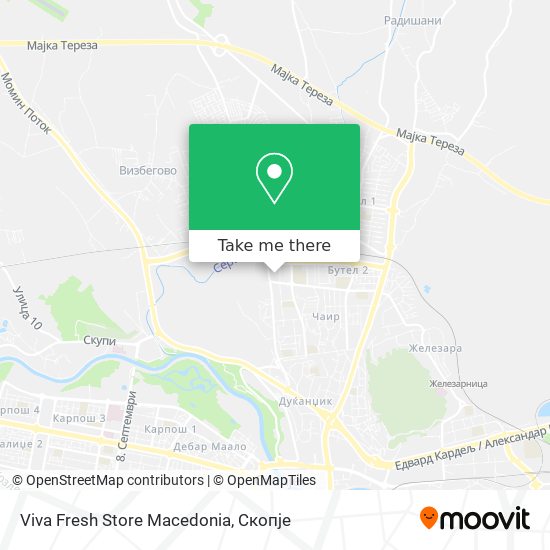Viva Fresh Store Macedonia map