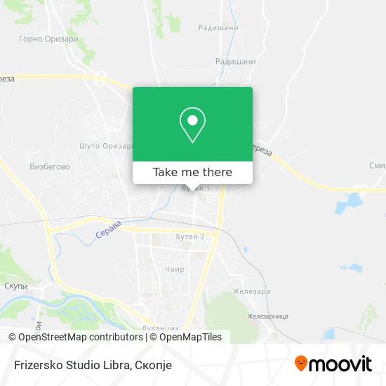 Frizersko Studio Libra map