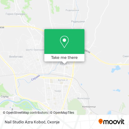 Nail Studio Azra Koboć map