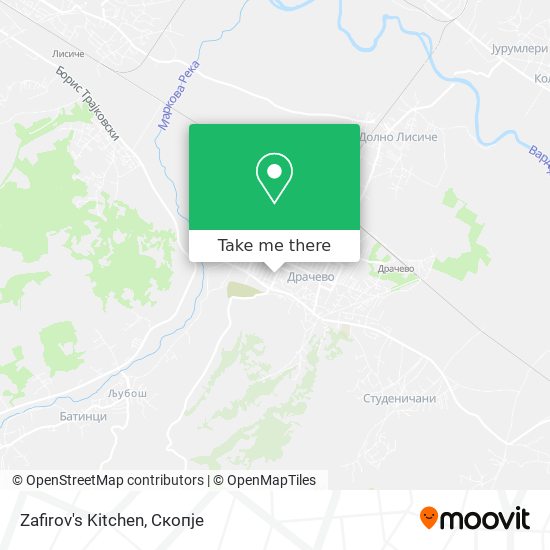 Zafirov's Kitchen mapa