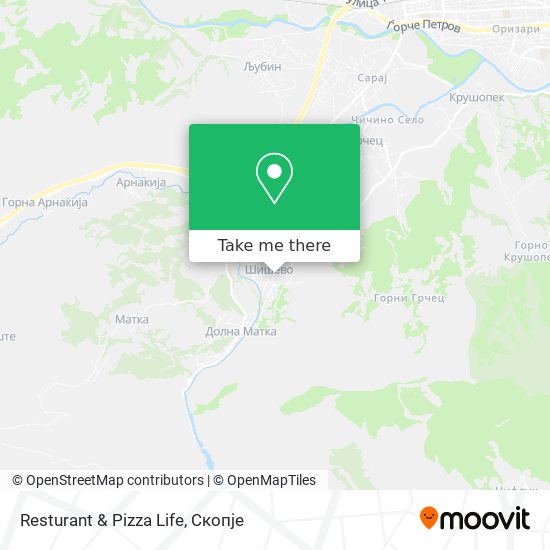 Resturant & Pizza Life map