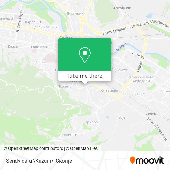Sendvicara \Kuzum\ map