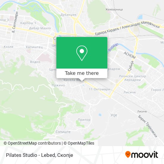 Pilates Studio - Lebed map
