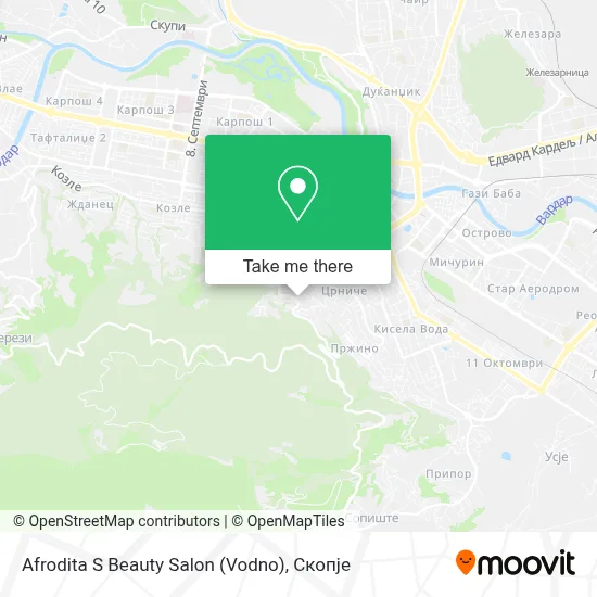 Afrodita S Beauty Salon (Vodno) map