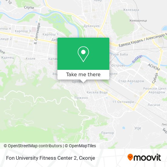 Fon University Fitness Center 2 map