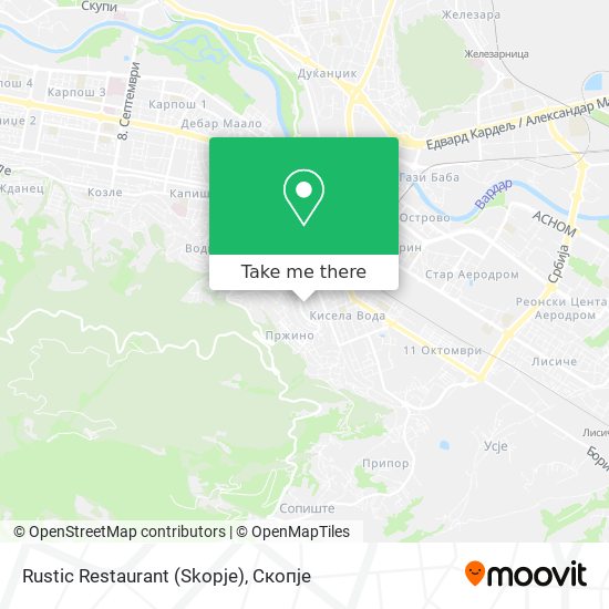 Rustic Restaurant (Skopje) map