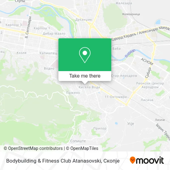 Bodybuilding & Fitness Club Atanasovski map