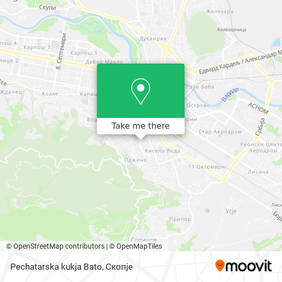 Pechatarska kukja Bato map