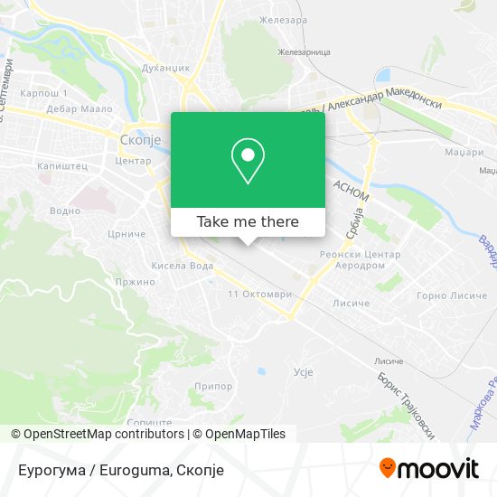 Еурогума / Euroguma mapa