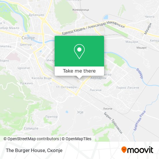 The Burger House map