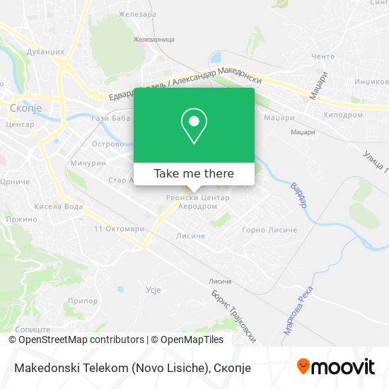 Makedonski Telekom (Novo Lisiche) map