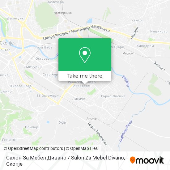 Салон За Мебел Дивано / Salon Za Mebel Divano mapa