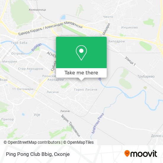 Ping Pong Club Bbig map