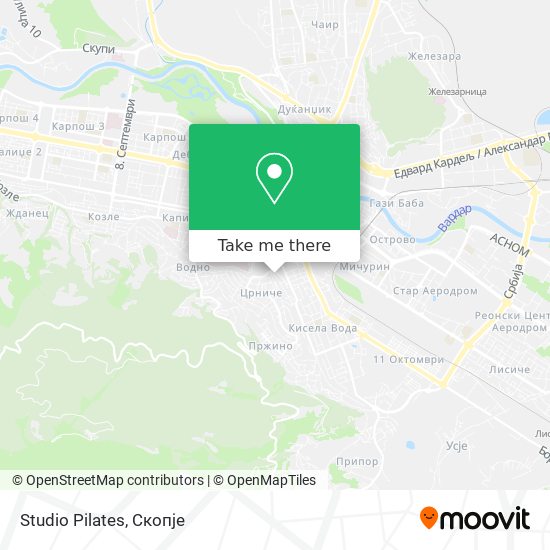 Studio Pilates mapa