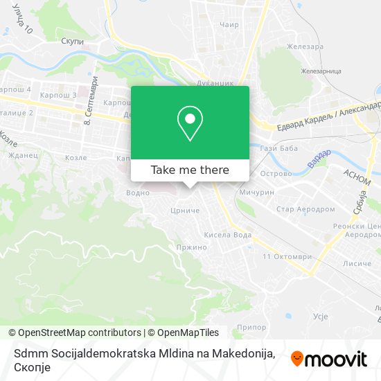 Sdmm Socijaldemokratska Mldina na Makedonija map