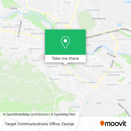 Target Communications Office map