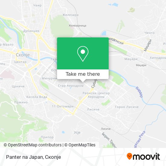 Panter na Japan mapa