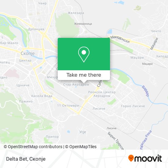 Delta Bet map