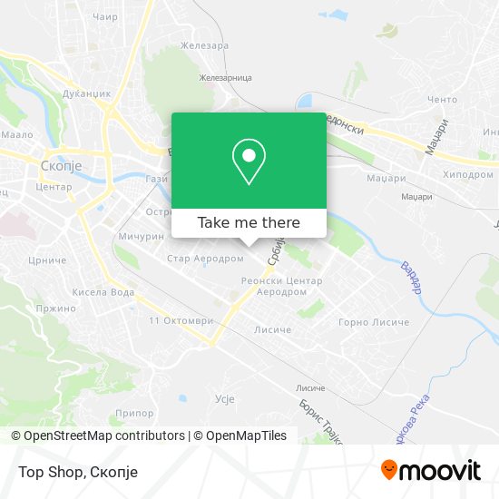 Top Shop map