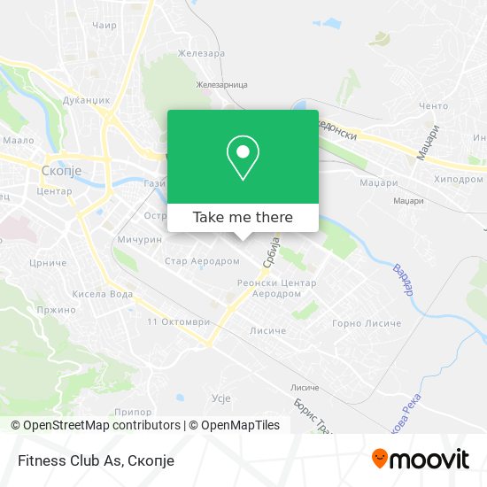 Fitness Club As map