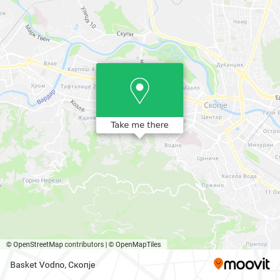 Basket Vodno map