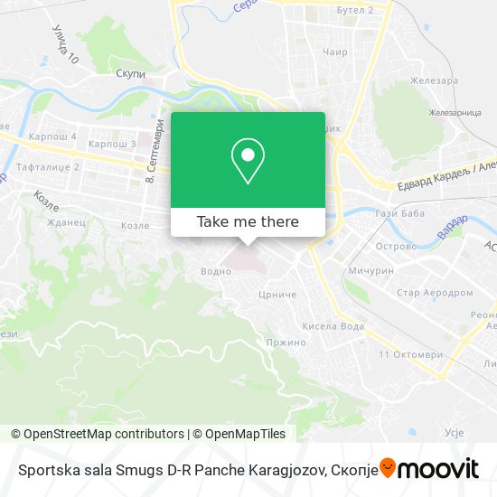Sportska sala Smugs D-R Panche Karagjozov mapa