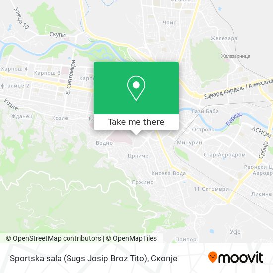 Sportska sala (Sugs Josip Broz Tito) map
