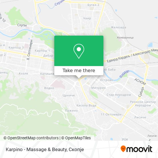 Karpino - Massage & Beauty mapa