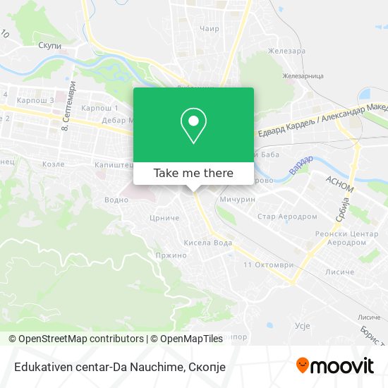 Edukativen centar-Da Nauchime mapa