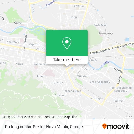 Parking centar-Sektor Novo Maalo map