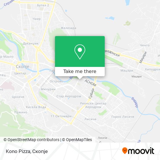 Kono Pizza mapa
