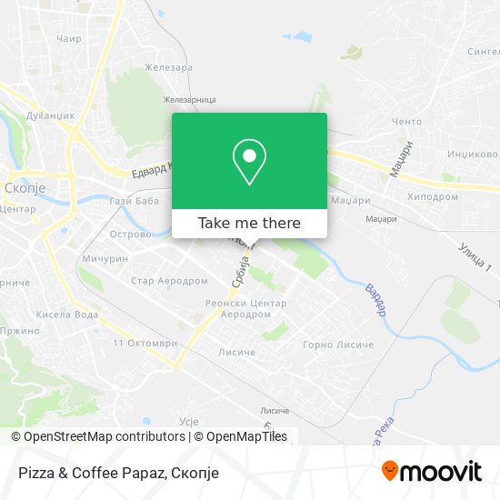 Pizza & Coffee Papaz mapa