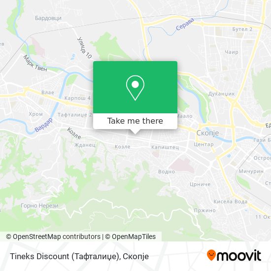 Tineks Discount (Тафталиџе) mapa