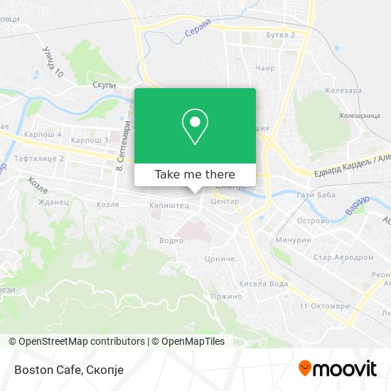 Boston Cafe map