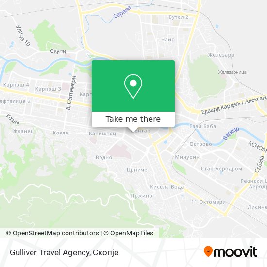 Gulliver Travel Agency mapa