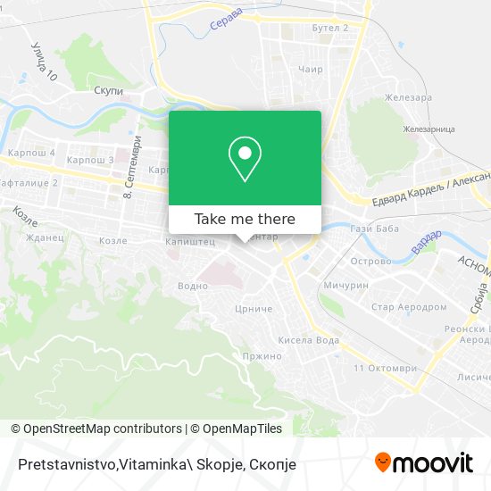 Pretstavnistvo,Vitaminka\ Skopje map