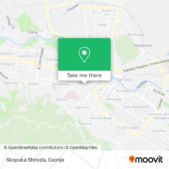 Skopska Shmizla mapa