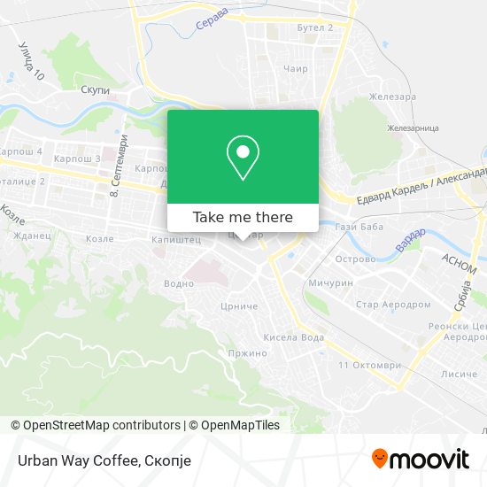 Urban Way Coffee mapa
