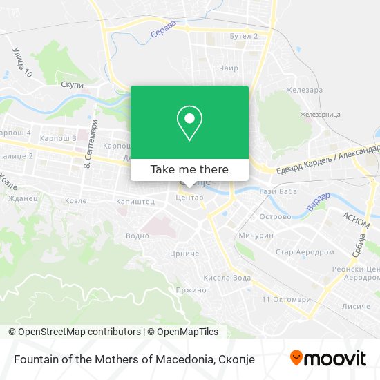 Fountain of the Mothers of Macedonia mapa