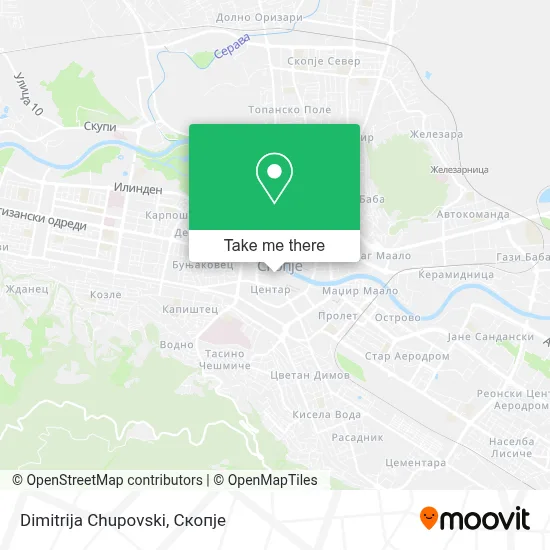 Dimitrija Chupovski map
