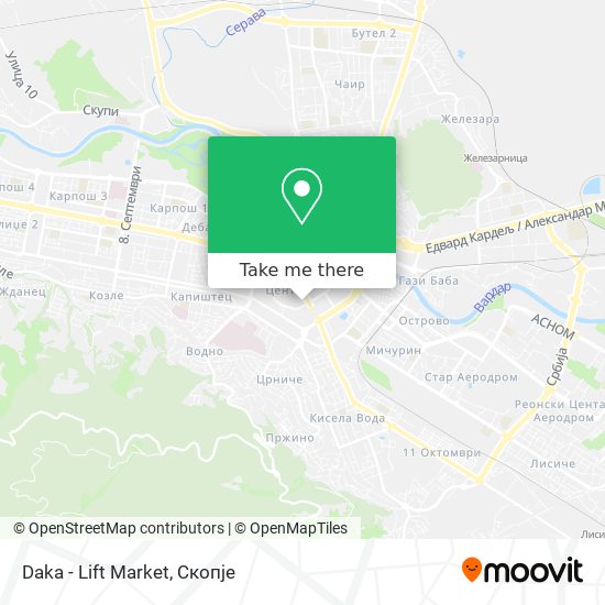 Daka - Lift Market map