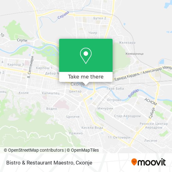 Bistro & Restaurant Maestro map