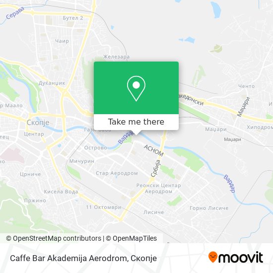 Caffe Bar Akademija Aerodrom map