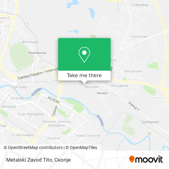 Metalski Zavod Tito map