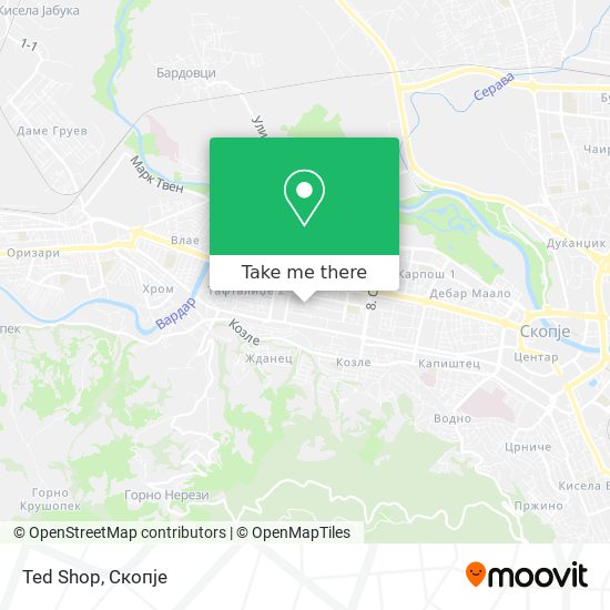 Ted Shop map